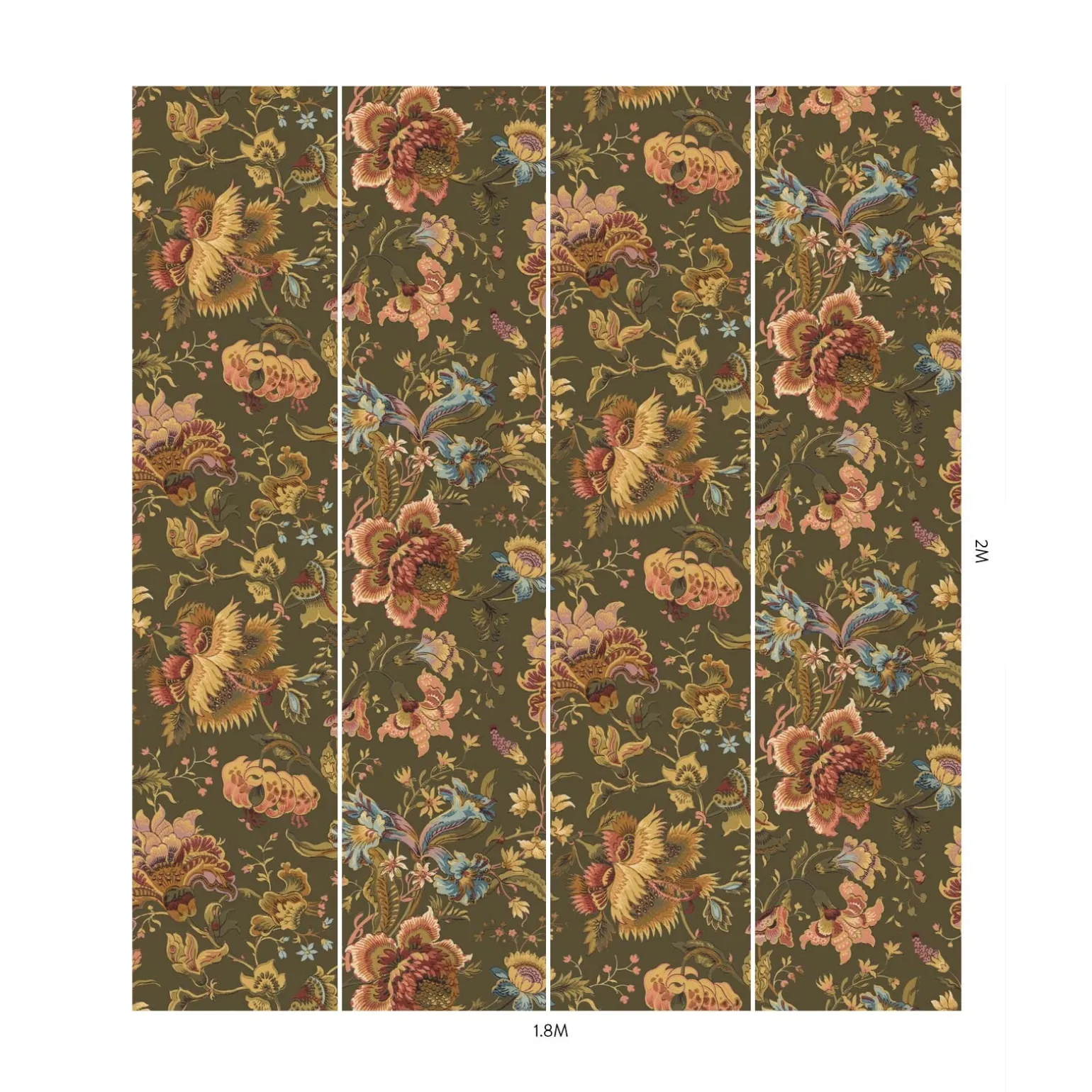 MAJORELLE Wallpaper - Moss Green