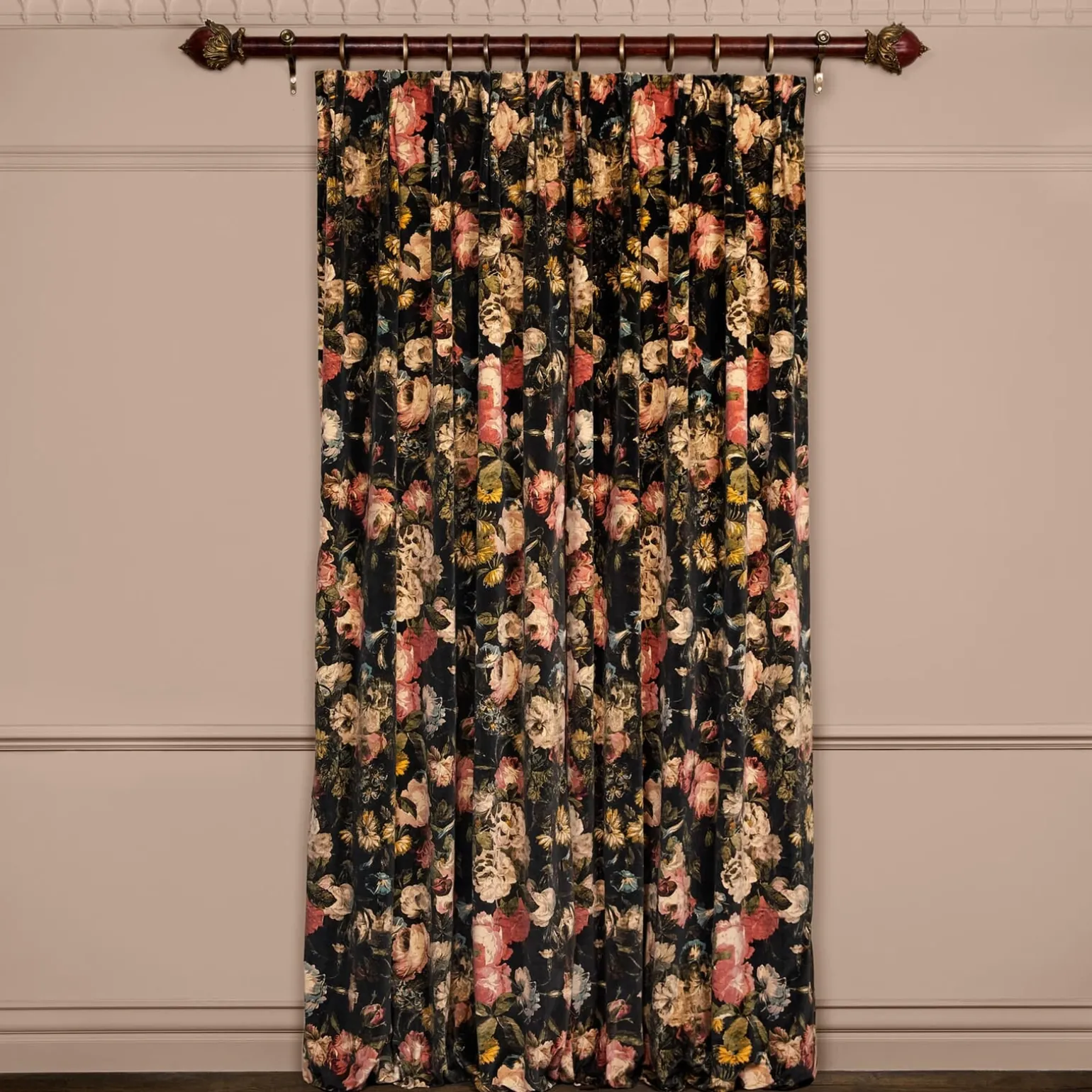 MIDNIGHT GARDEN Velvet - Multi