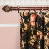 MIDNIGHT GARDEN Velvet Curtain - Multi
