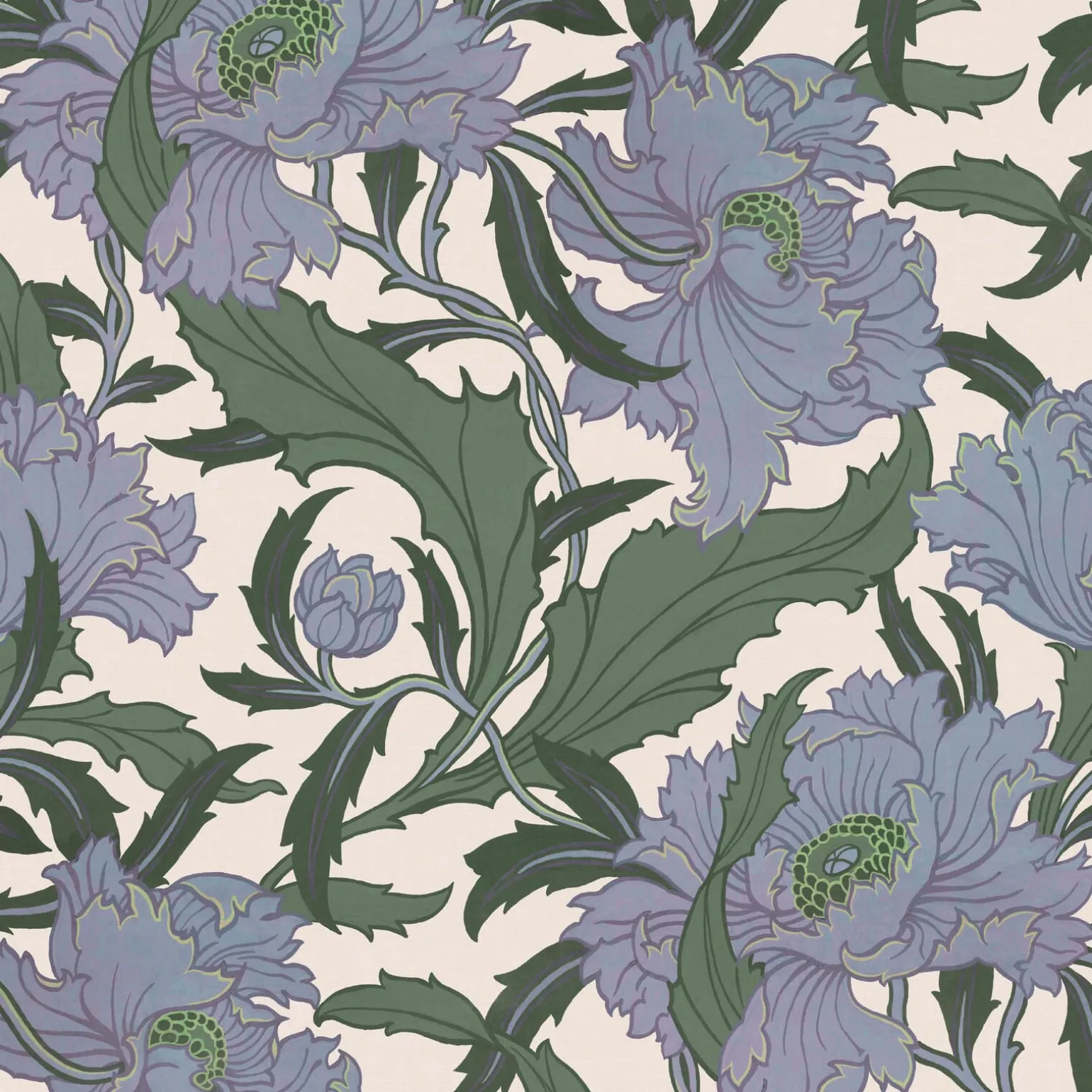 MINERVA Wallpaper - Periwinkle