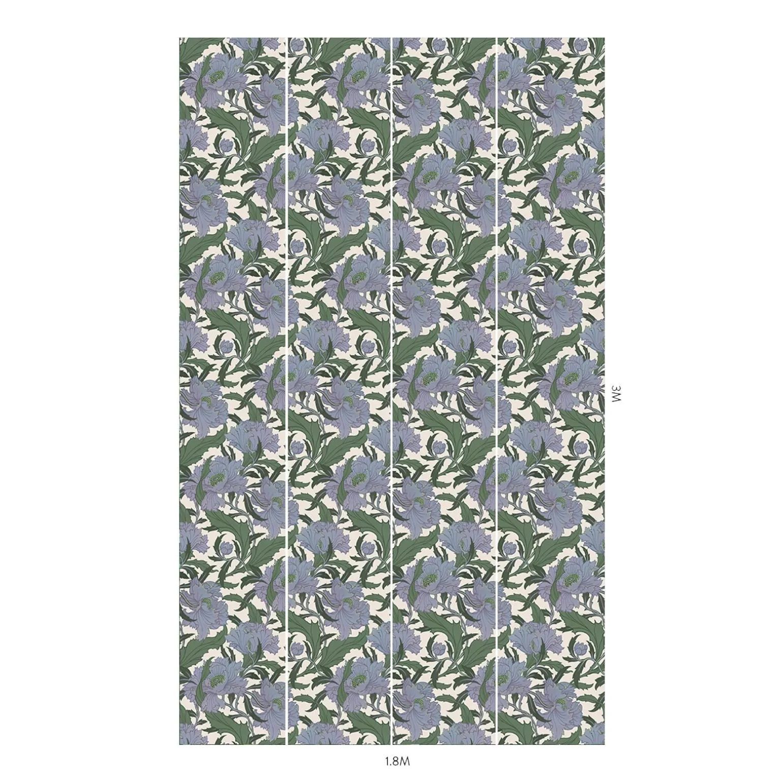 MINERVA Wallpaper - Periwinkle
