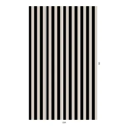MONO STRIPE Wallpaper - Off Black/Oyster