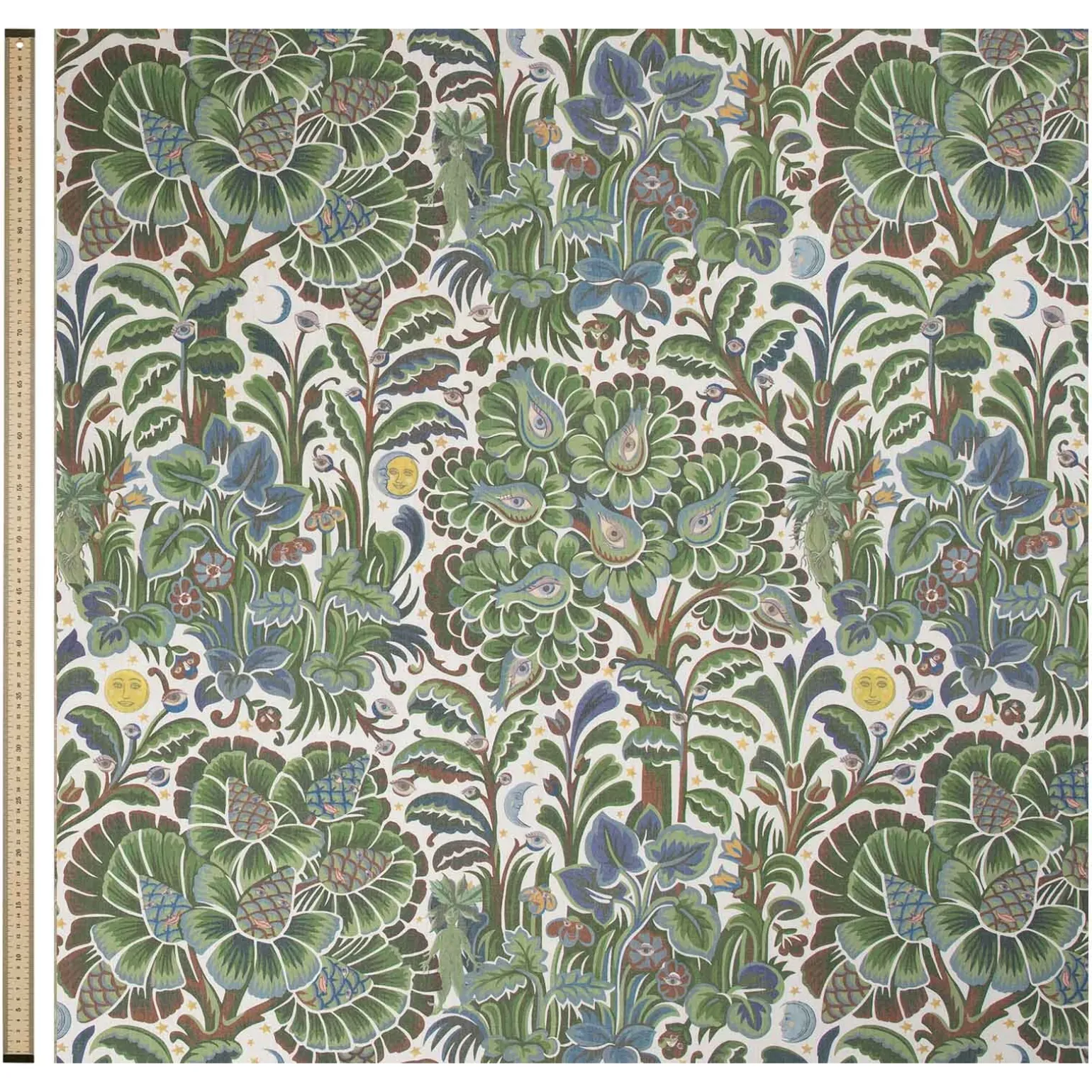 MOON GARDEN Cotton Linen Curtain - Verde