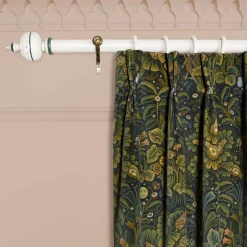 MOON GARDEN Velvet Curtain - Midnight