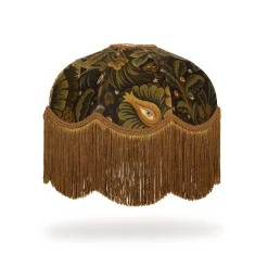 MOON GARDEN Velvet Tilia Lampshade - Midnight