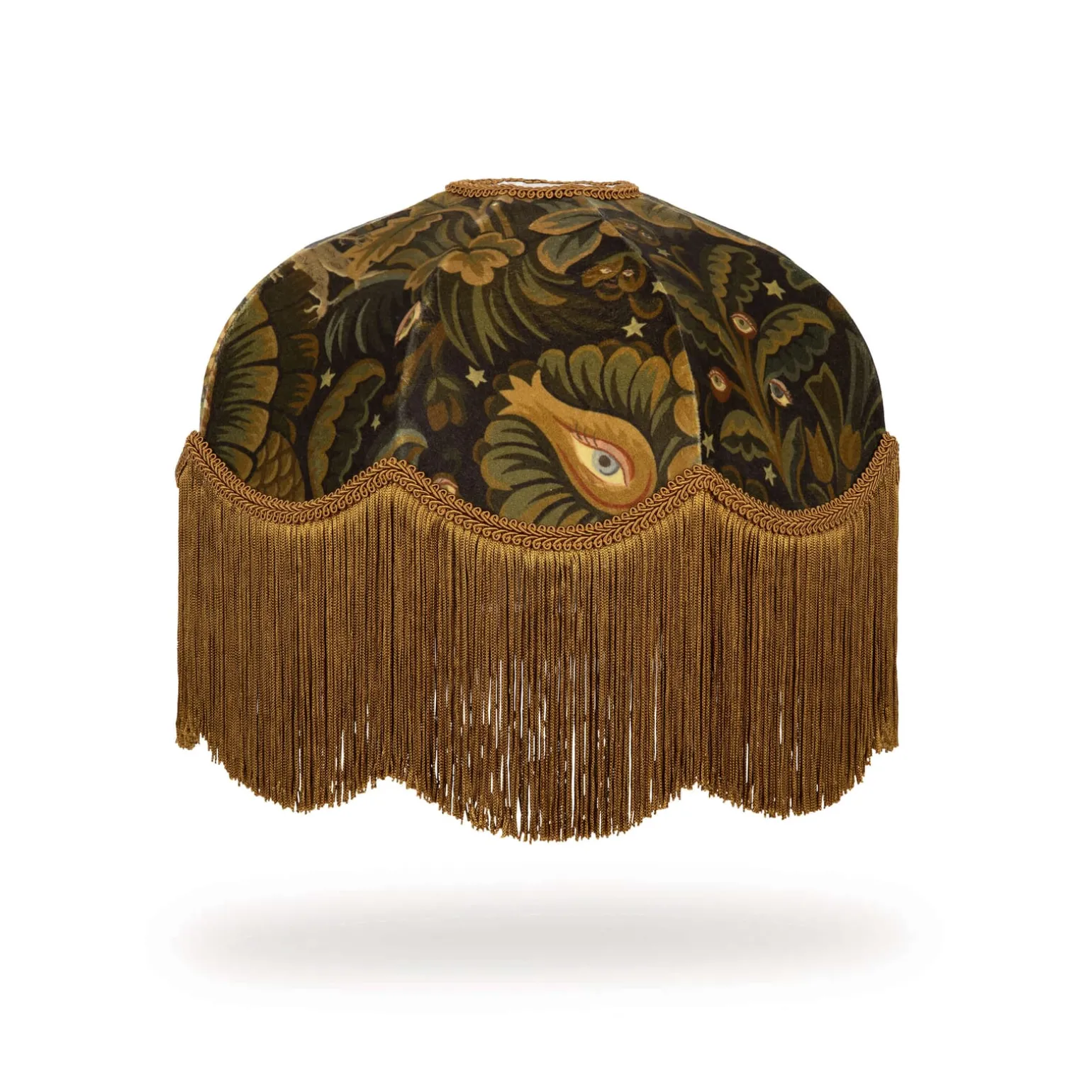 MOON GARDEN Velvet Tilia Lampshade - Midnight