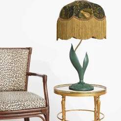 MOON GARDEN Velvet Tilia Lampshade - Midnight
