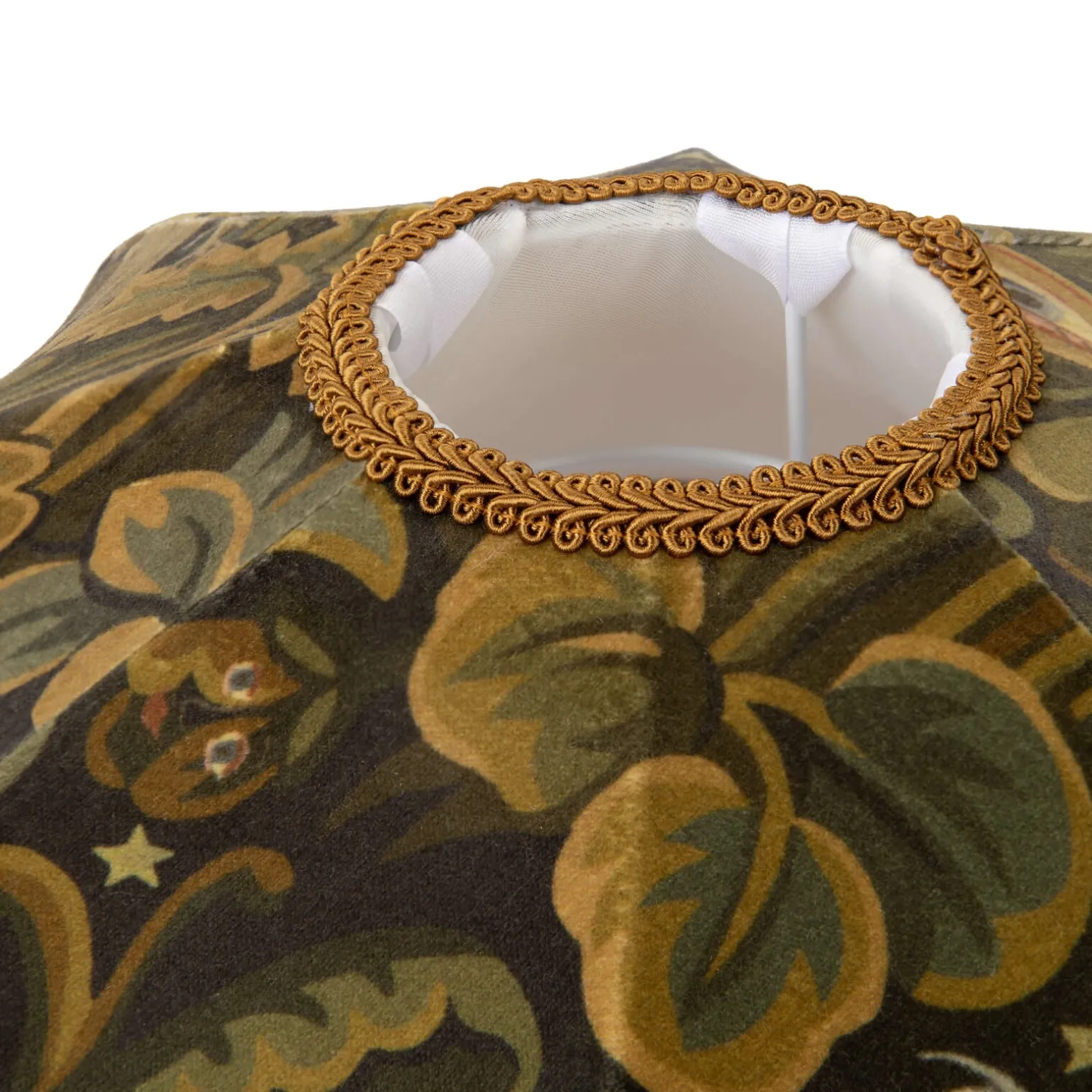 MOON GARDEN Velvet Tilia Lampshade - Midnight