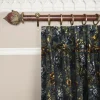 OPIA Velvet Curtain - Petrol