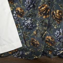 OPIA Velvet Curtain - Petrol