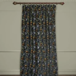 OPIA Velvet Curtain - Petrol