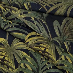 PALMERAL Cotton Linen - Midnight & Green