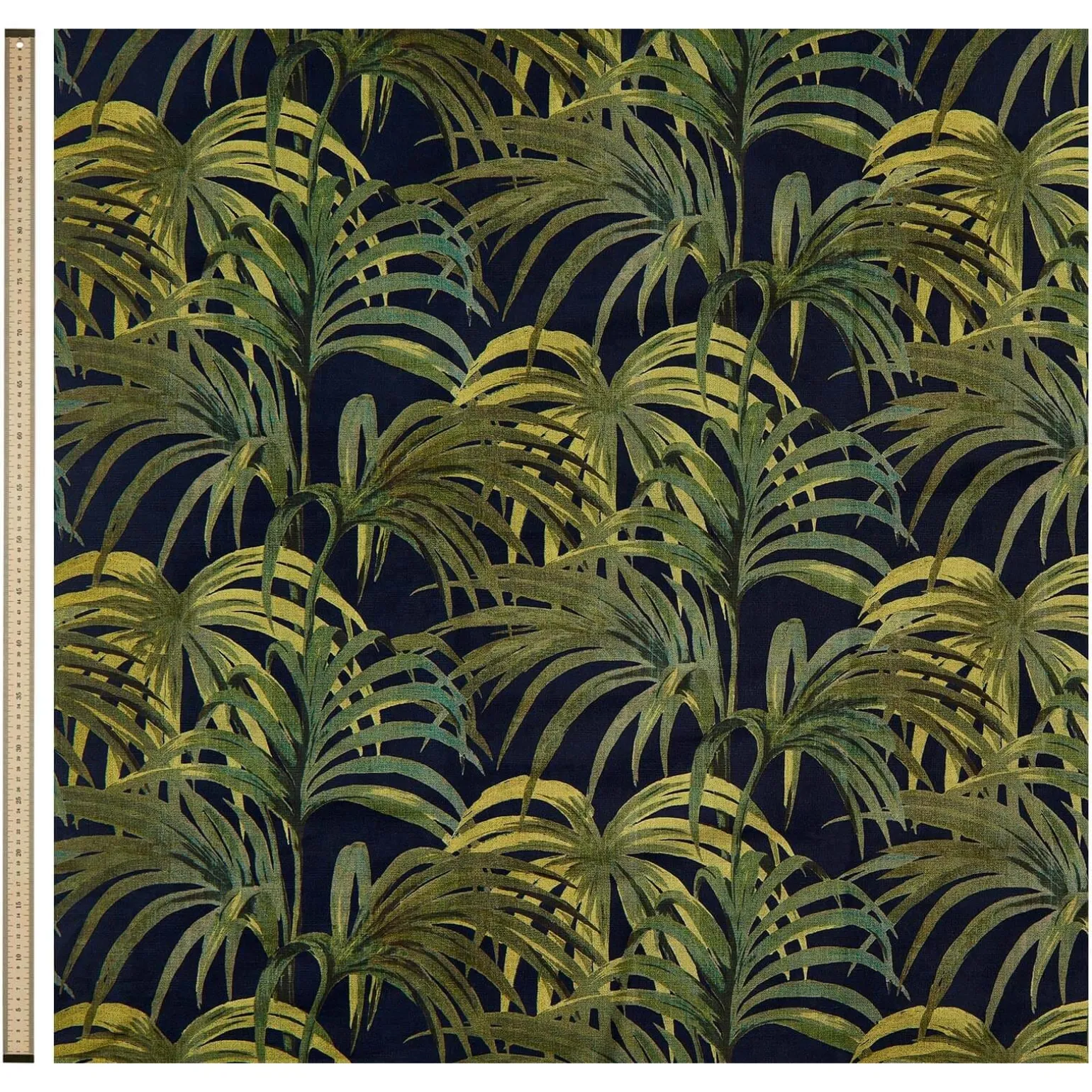 PALMERAL Cotton Linen - Midnight & Green