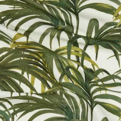 PALMERAL Cotton Linen - Off White & Green