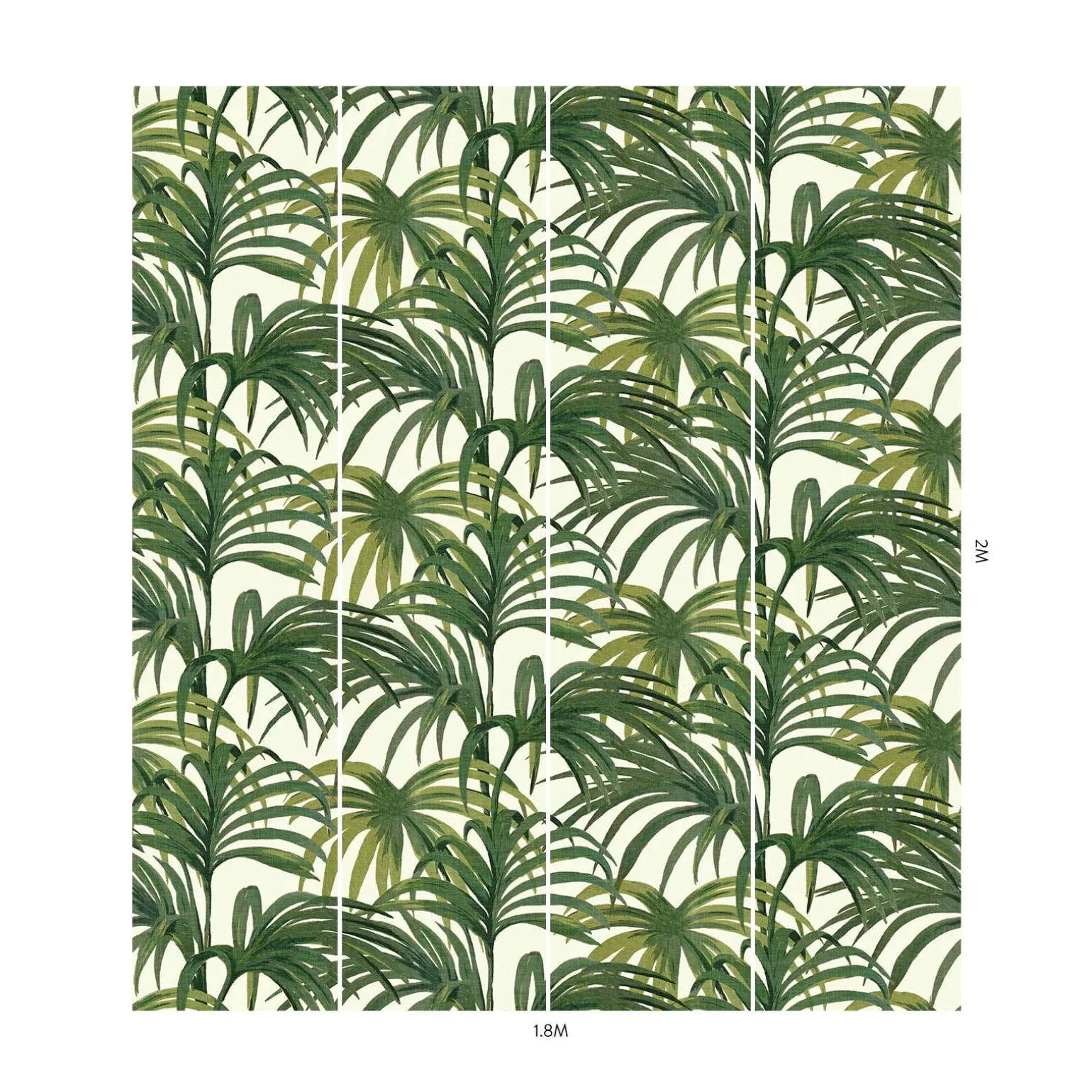 PALMERAL MAGNA Wallpaper - Off White/Green