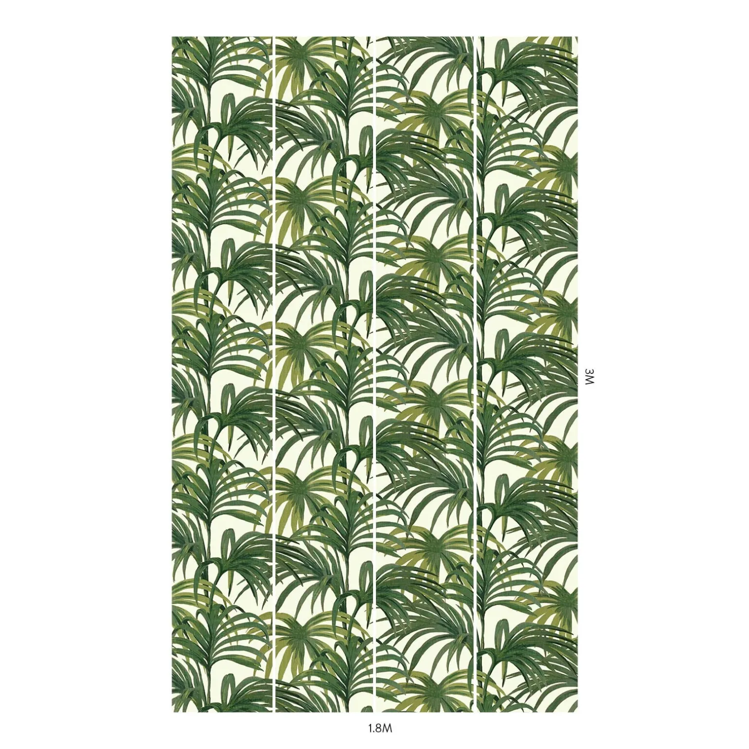 PALMERAL MAGNA Wallpaper - Off White/Green