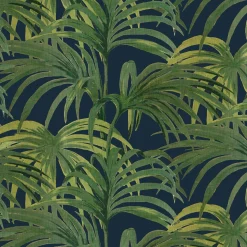 PALMERAL Wallpaper - Midnight & Green