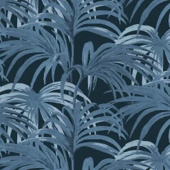 PALMERAL Wallpaper - Midnight and Azure