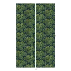 PALMERAL Wallpaper - Midnight & Green