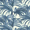 PALMERAL Wallpaper - Off White & Azure