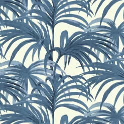 PALMERAL Wallpaper - Off White & Azure