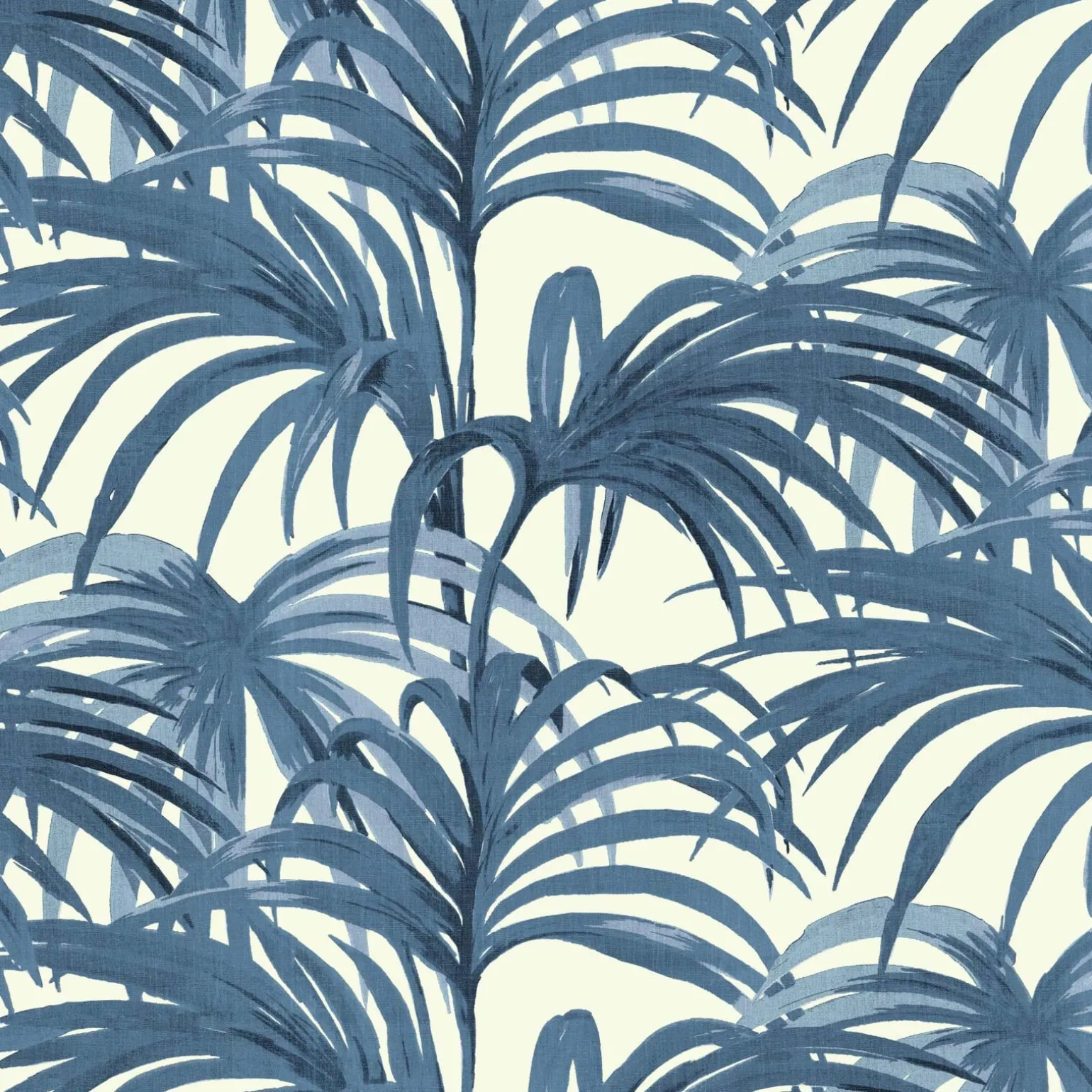 PALMERAL Wallpaper - Off White & Azure