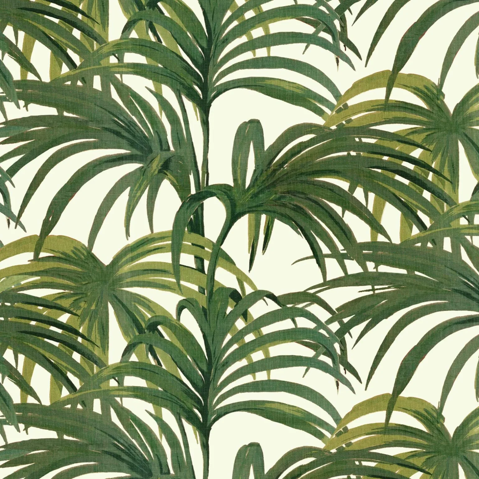 PALMERAL Wallpaper - Off White & Green