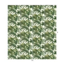 PALMERAL Wallpaper - Off White & Green