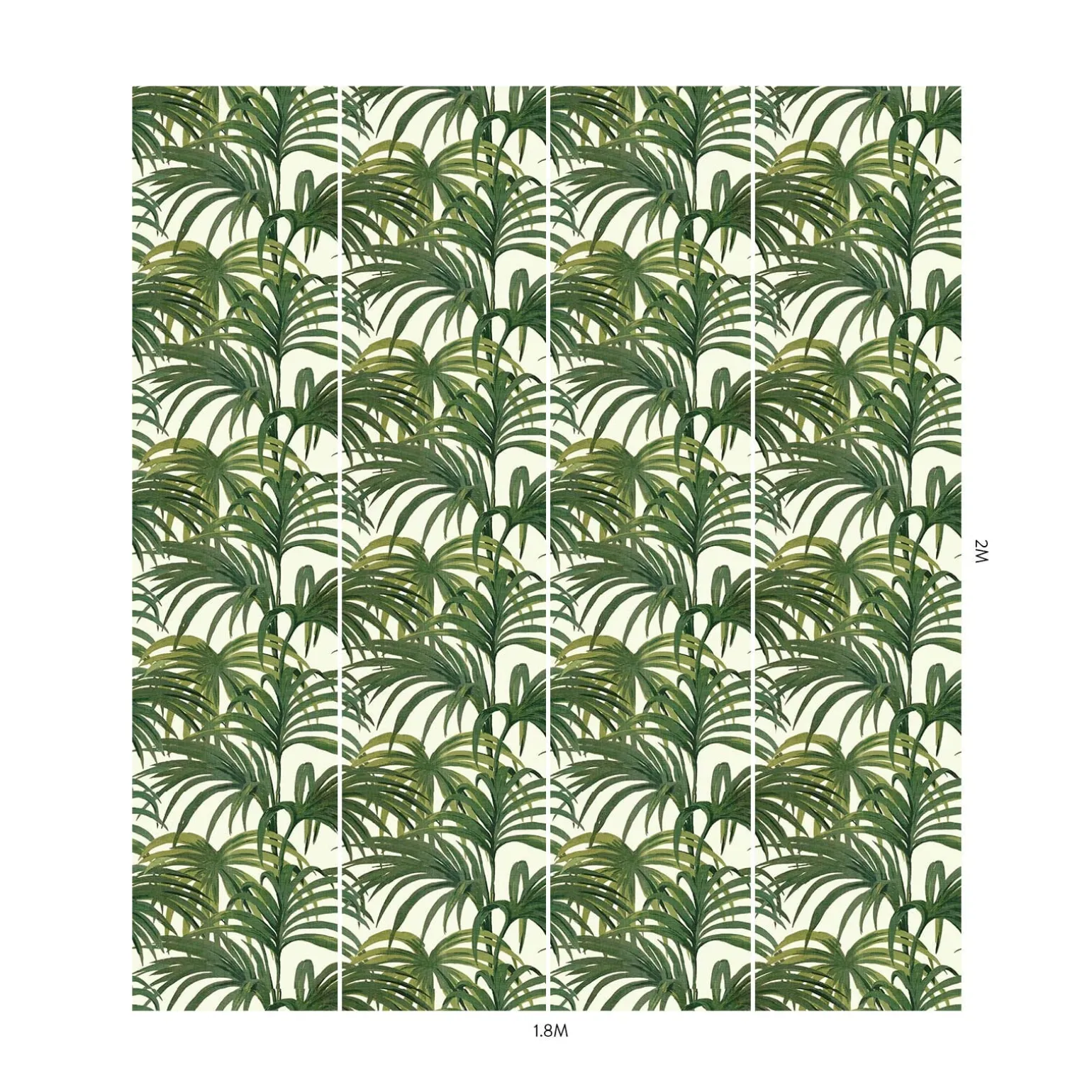 PALMERAL Wallpaper - Off White & Green