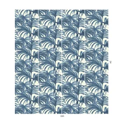 PALMERAL Wallpaper - Off White & Azure