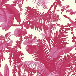 PAMPAS Wallpaper - Off White & Azalea