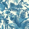 PAMPAS Wallpaper - Off White & Cerulean