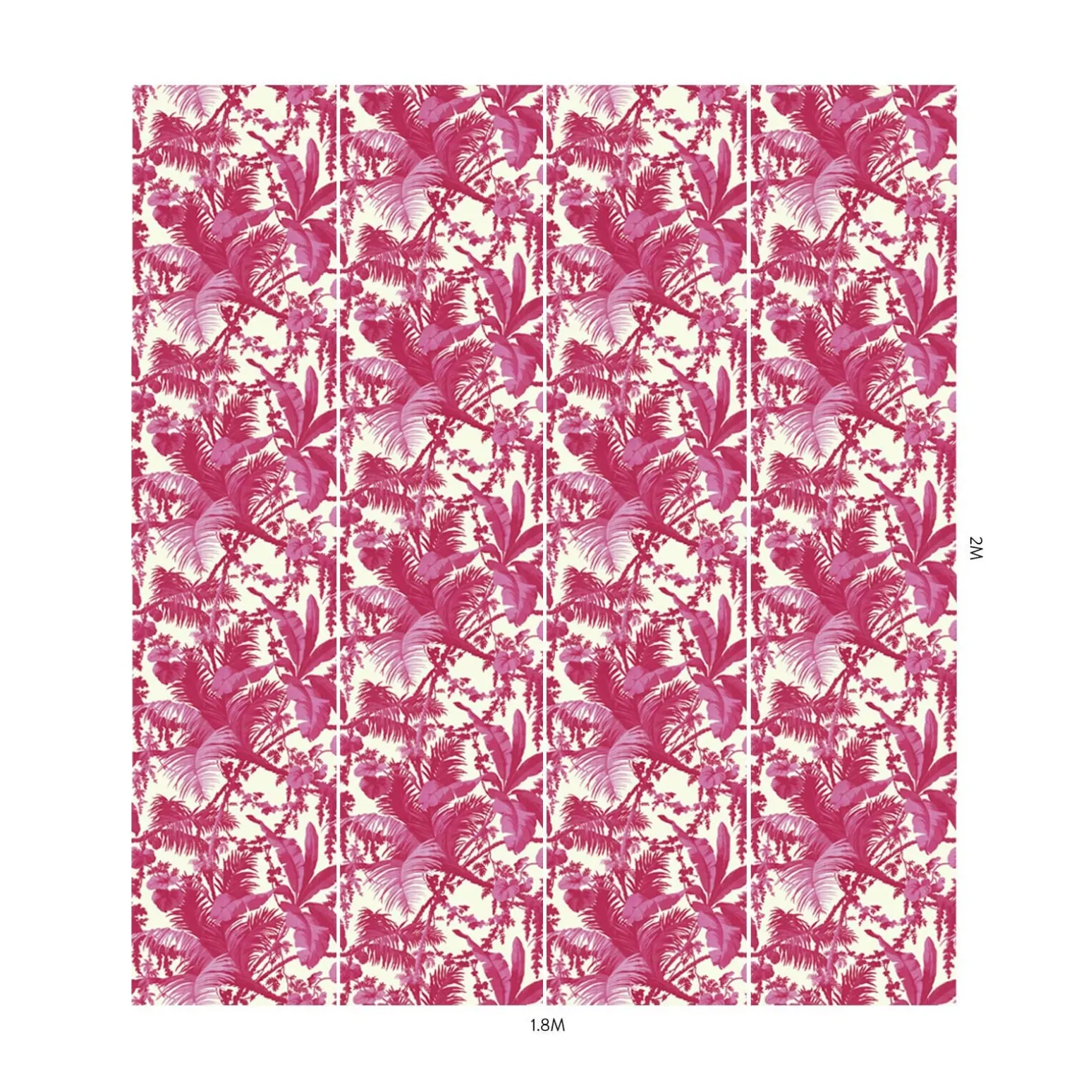 PAMPAS Wallpaper - Off White & Azalea