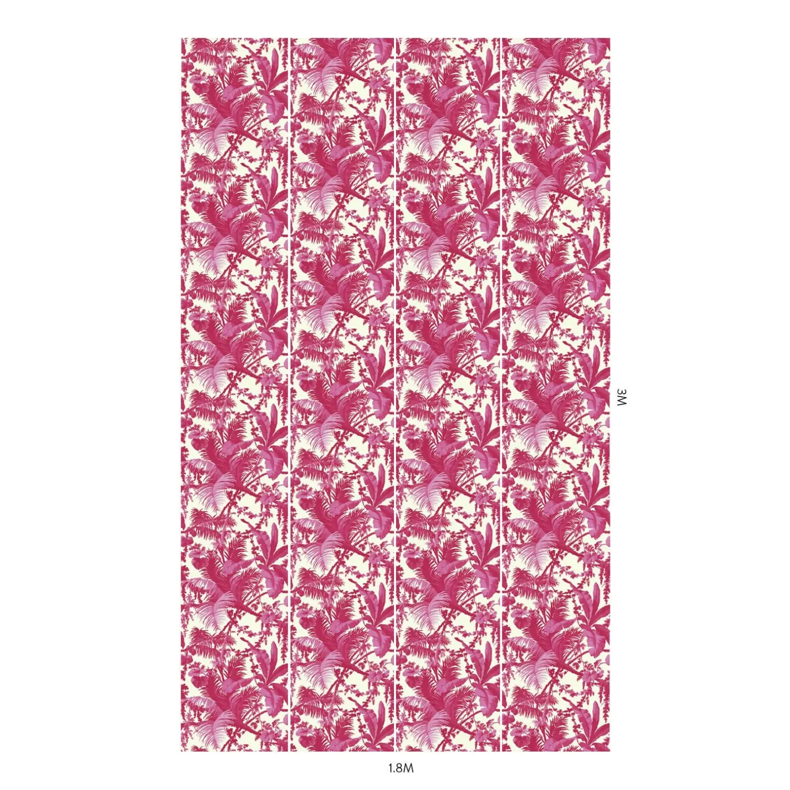 PAMPAS Wallpaper - Off White & Azalea