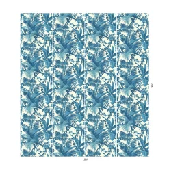 PAMPAS Wallpaper - Off White & Cerulean