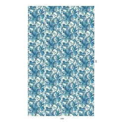 PAMPAS Wallpaper - Off White & Cerulean