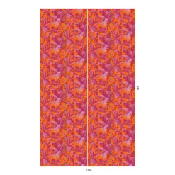 PAMPAS Wallpaper - Tangerine & Azalea