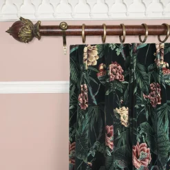PARADISA Velvet Curtain - Spruce Green