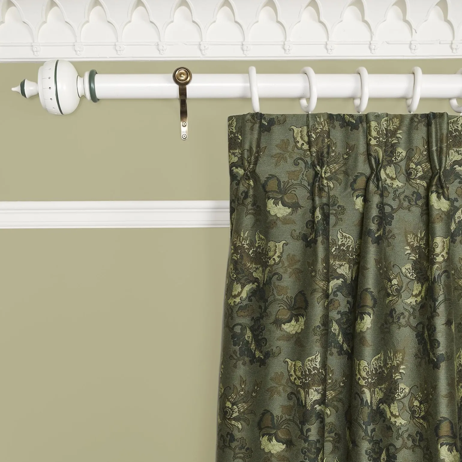 PERSEPHONE Jacquard Curtain - Verdigris