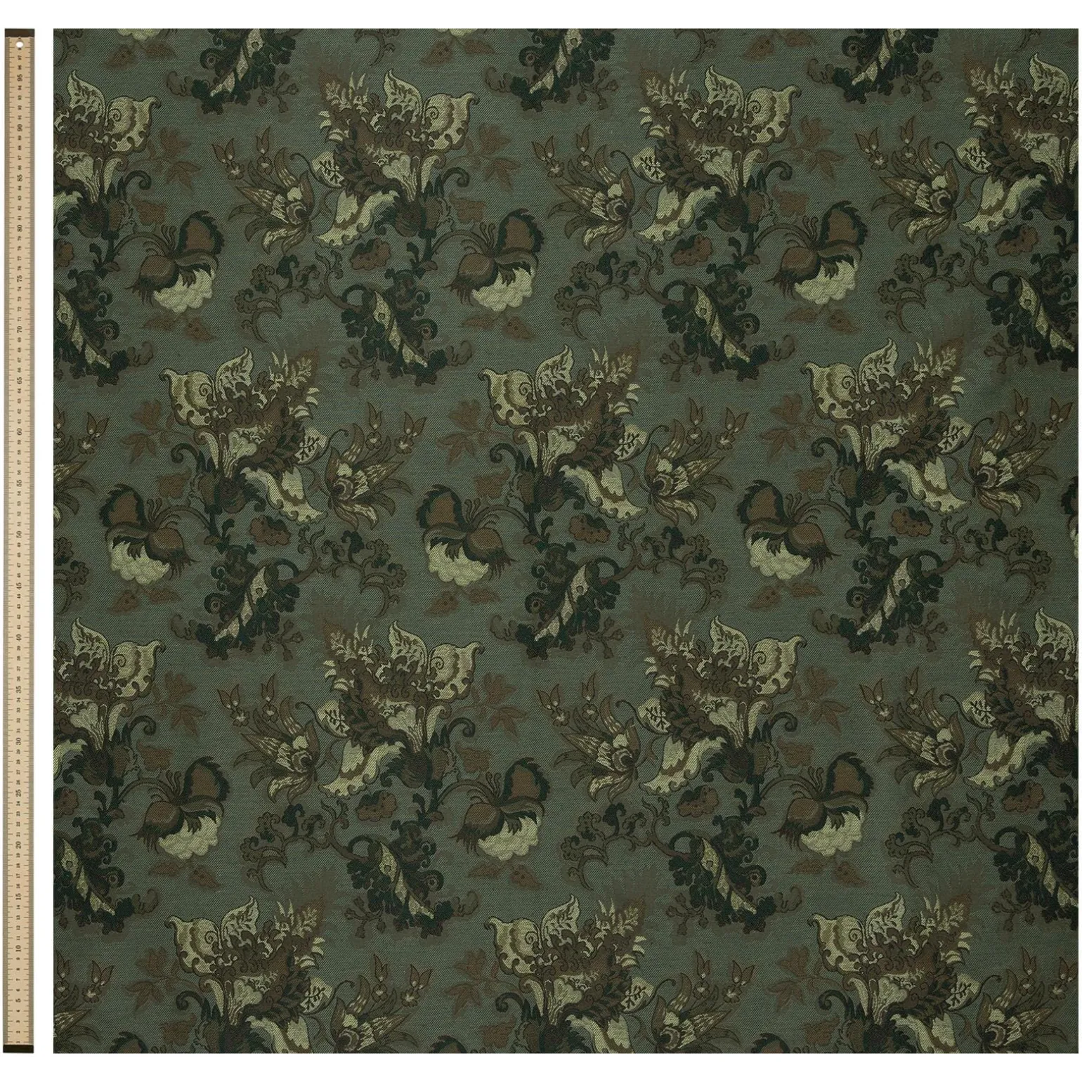 PERSEPHONE Jacquard Curtain - Verdigris