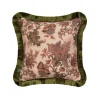 PERSEPHONE Medium Fringed Jacquard Cushion - Tourmaline