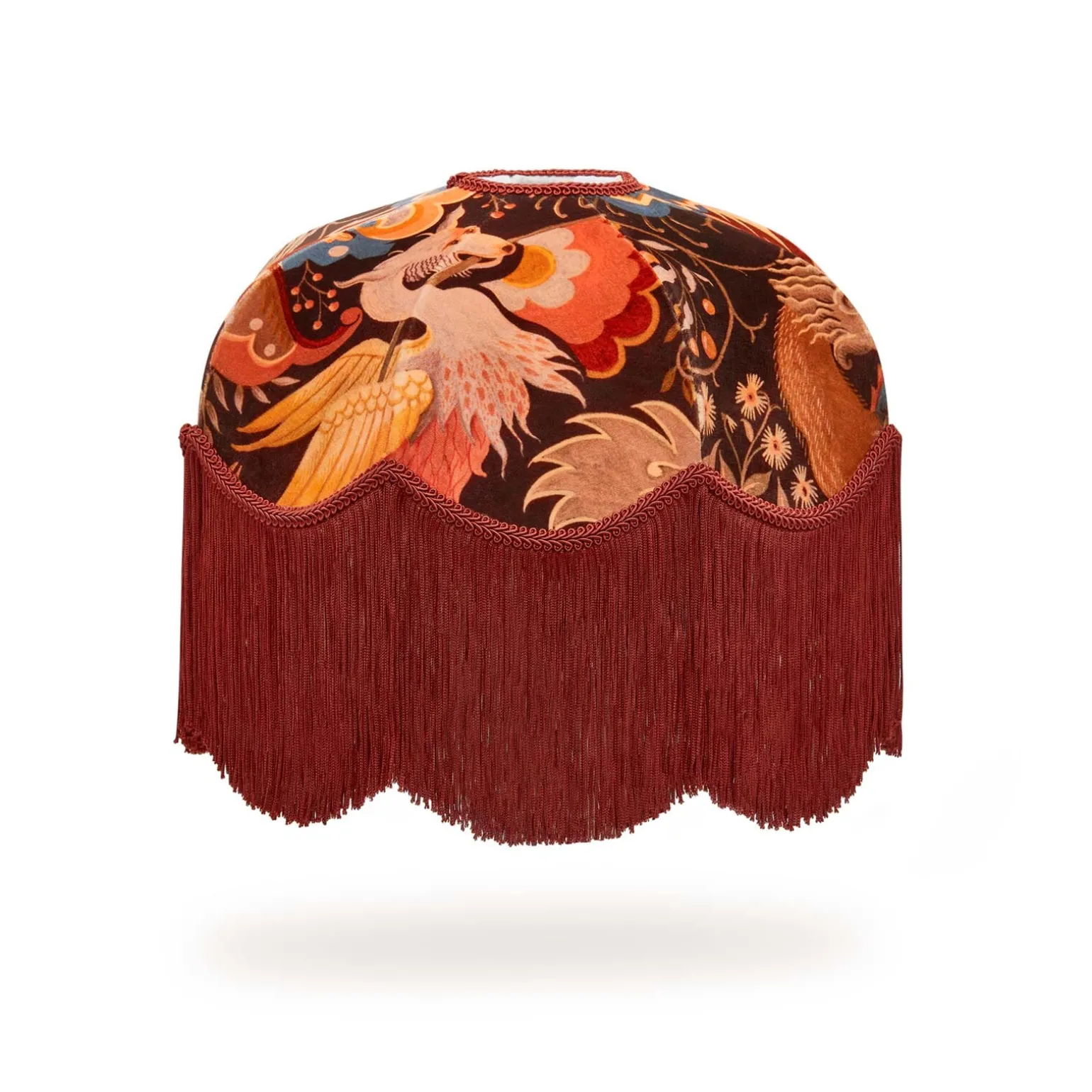 PHANTASIA Velvet Tilia Lampshade - Selenite Orange