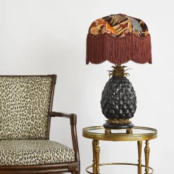 PHANTASIA Velvet Tilia Lampshade - Selenite Orange
