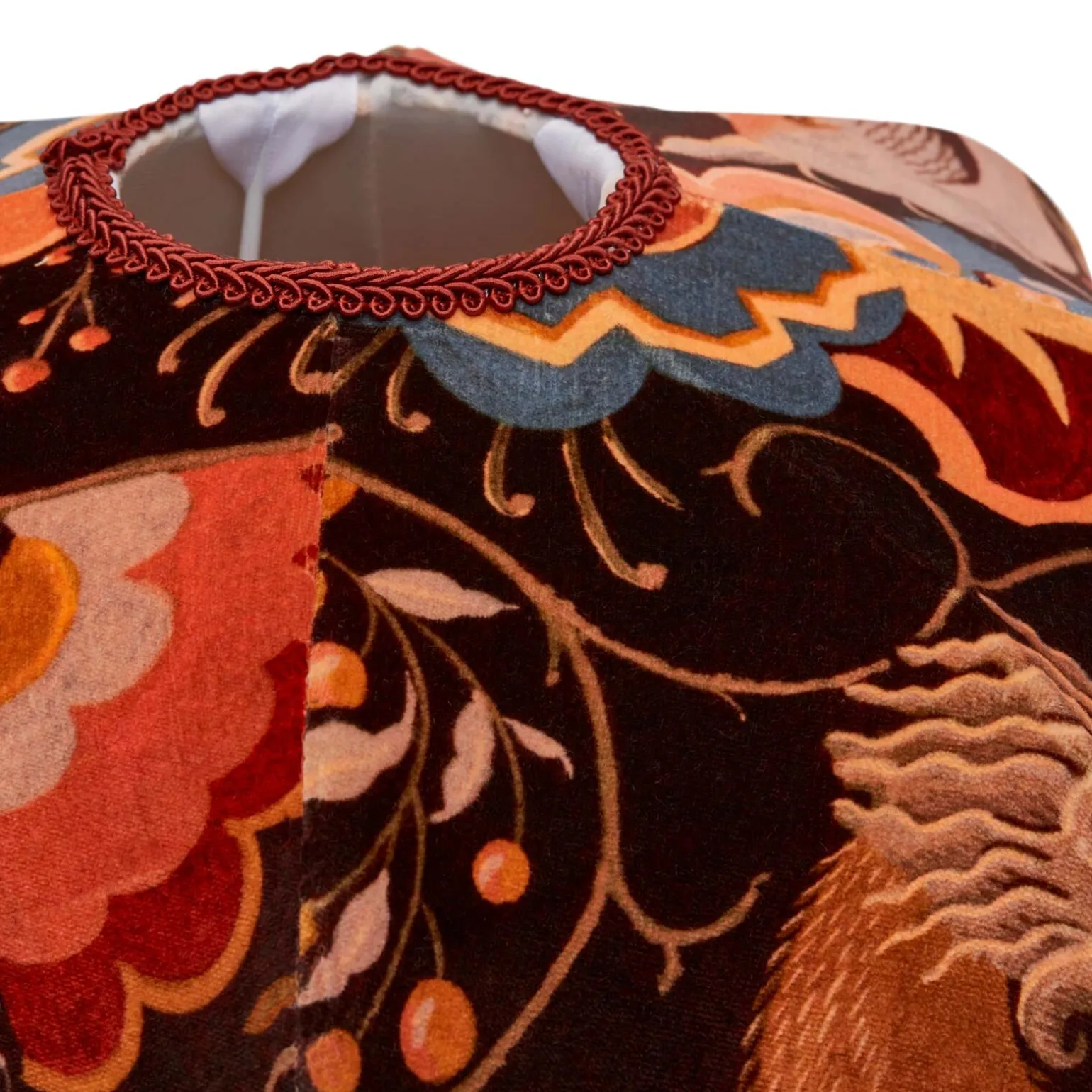 PHANTASIA Velvet Tilia Lampshade - Selenite Orange