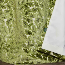 QUERCUS Velvet Jacquard Curtain - Evergreen