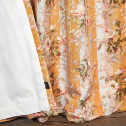 RAINBOW ROSE Cotton Linen Curtain - Dusk Stripe