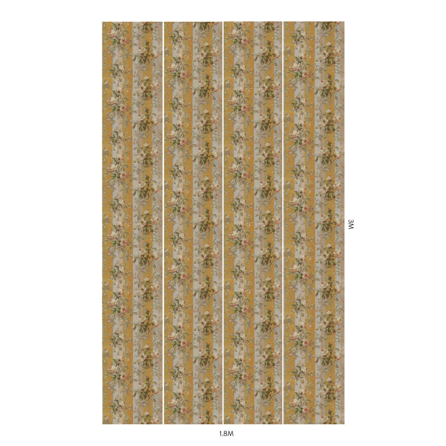 RAINBOW ROSE Wallpaper - Dusk Stripe