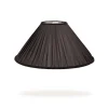 ROMILY Silk Pleated Lampshade - Noir