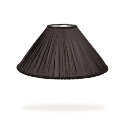 ROMILY Silk Pleated Lampshade - Noir