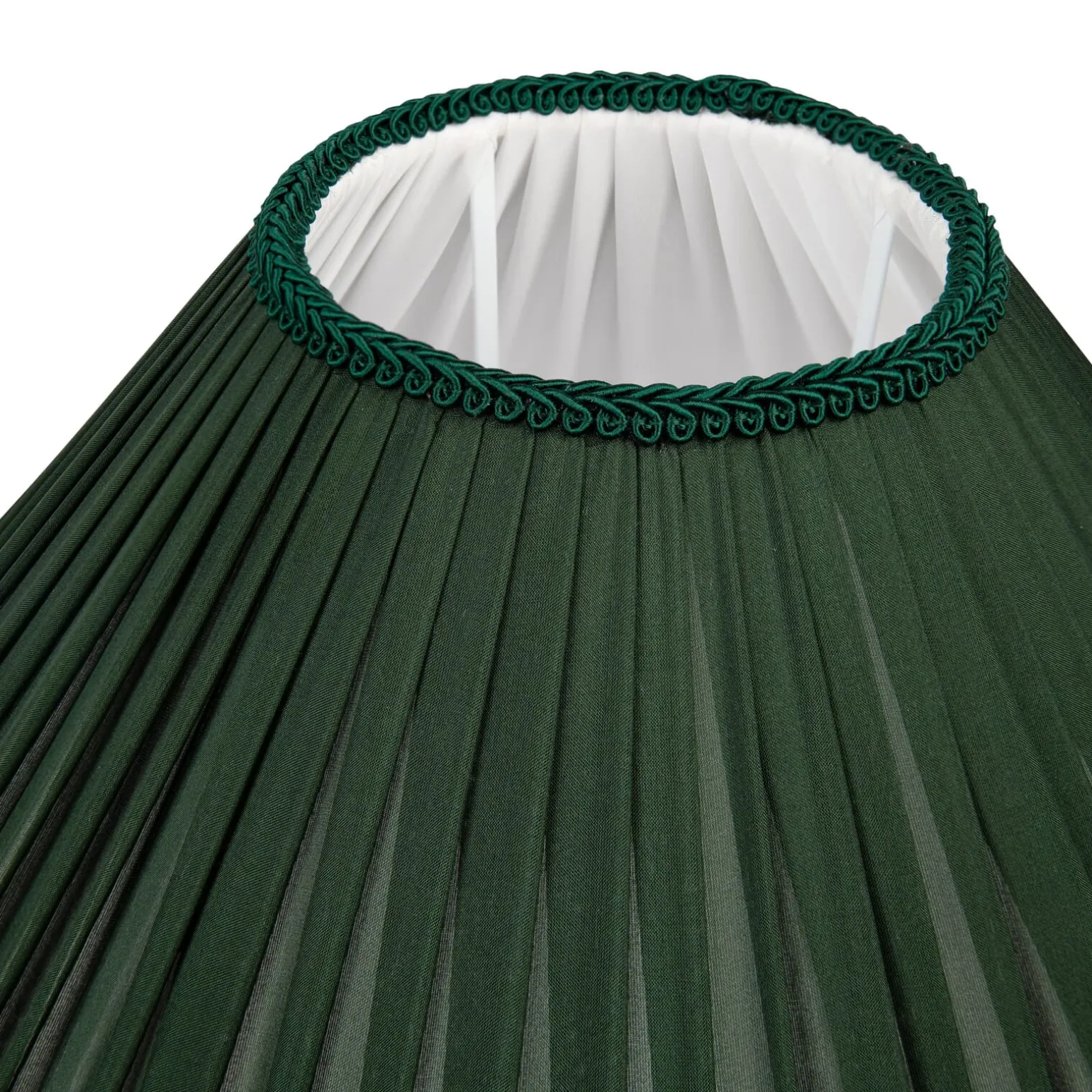 ROMILY Silk Pleated Lampshade - Moss